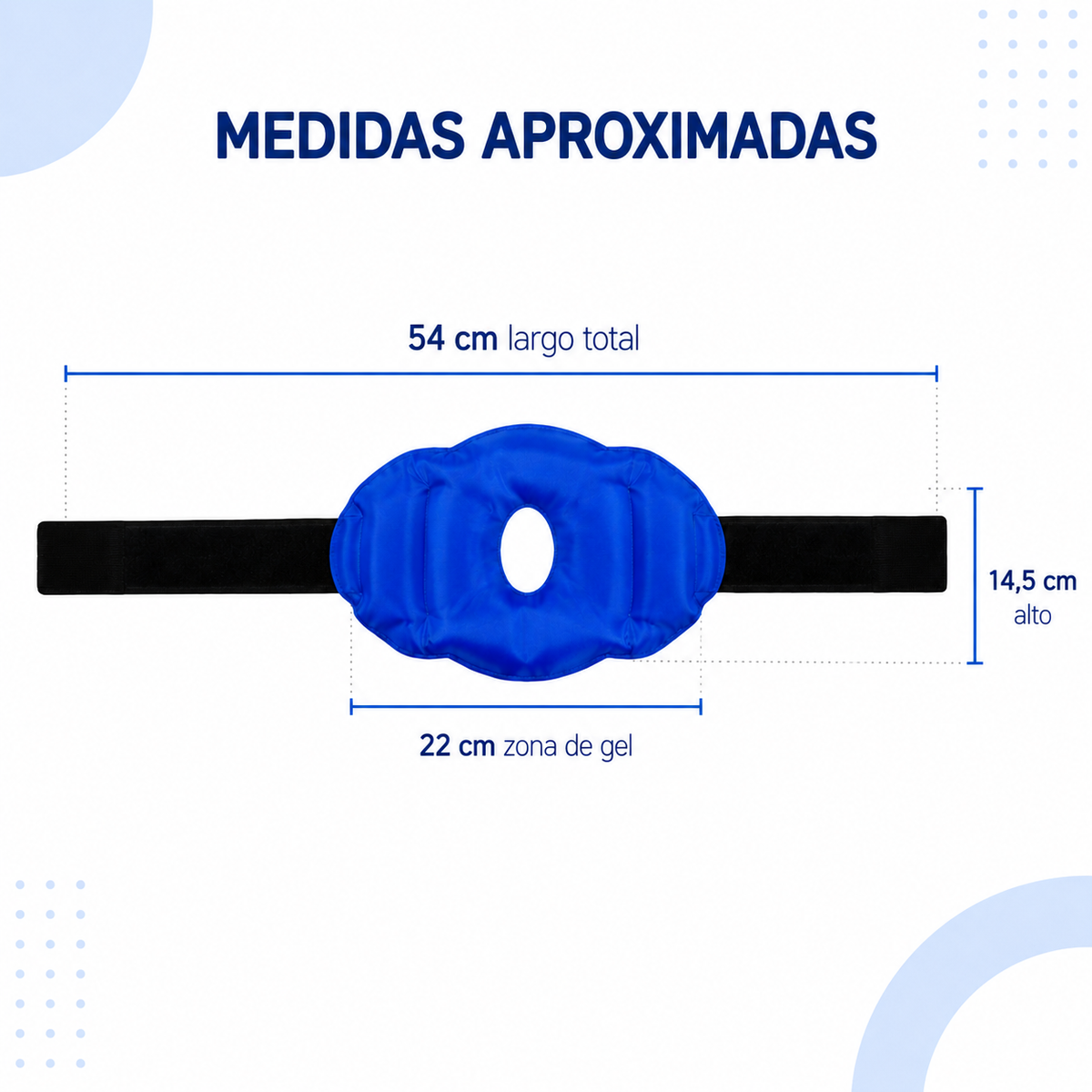 Compresa Rodillera Gel Frío Calor Reutilizable Ajustable Alivio Dolor