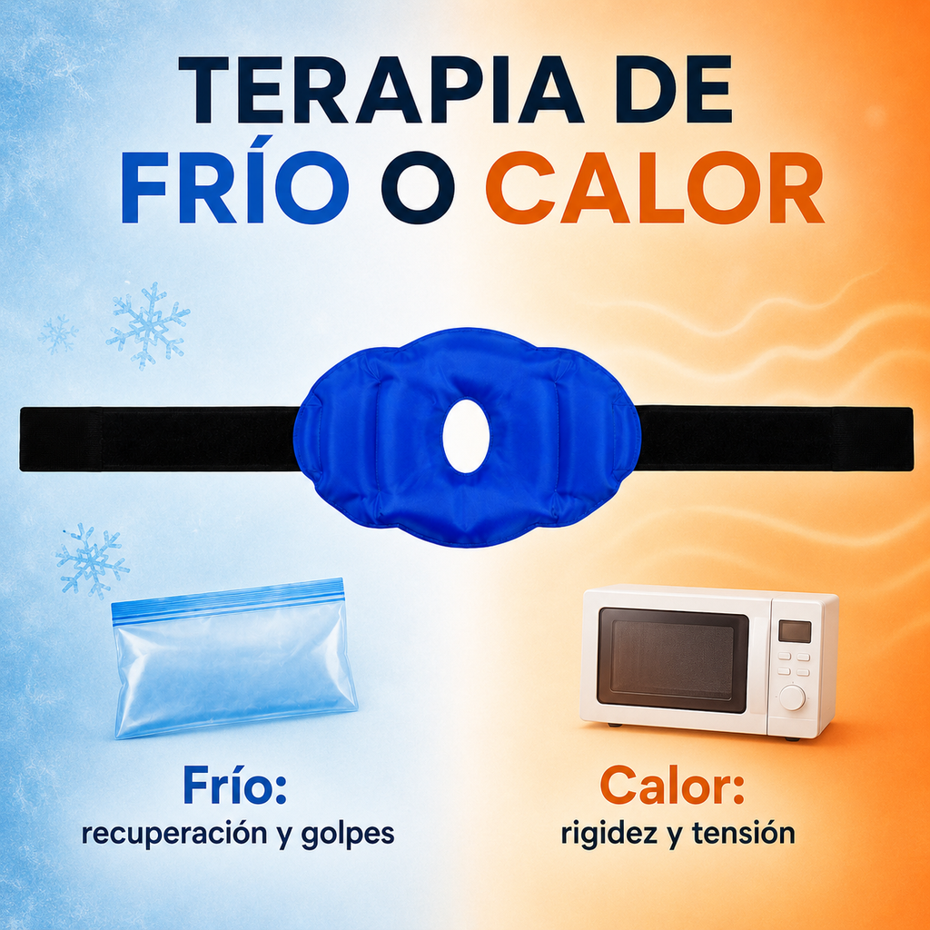 Compresa Rodillera Gel Frío Calor Reutilizable Ajustable Alivio Dolor