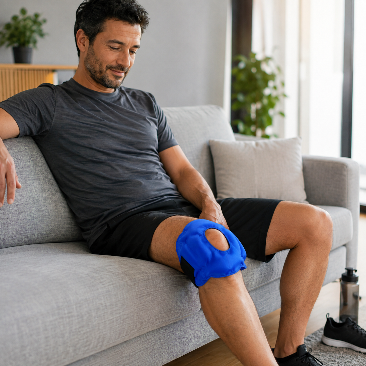 Compresa Rodillera Gel Frío Calor Reutilizable Ajustable Alivio Dolor